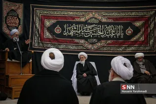 مراسم عزاداری رحلت پیامبر اکرم(ص) و شهادت امام حسن مجتبی علیه‌السلام  در دفتر آیت‌الله نوری همدانی