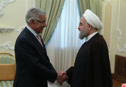 دیدار وزیر خارجه پاکستان با روحانی