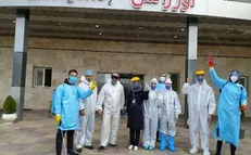 قرارگاه دانشجویی مبارزه با کرونای علوم پزشکی کرمانشاه به گندزدایی بیمارستان‌های استان پرداخت