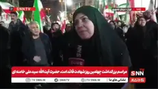 شهروند تهرانی : راهت را با عشق و وفاداری ادامه می‌دهیم / تا آخرین نفس فدای پیروزی اسلام و سرکوب کفر و نفاق خواهیم شد + فیلم