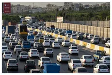 ترافیک سنگین در آزادراه کرج- قزوین