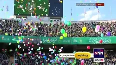 طنین حسن مولا در ورزشگاه آزادی