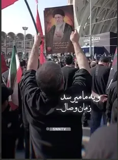 ببینید| لحظاتی از حال و هوای مردم هنگام ورود پیکر مطهر امام شهید به جایگاه+ فیلم