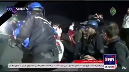 تصاویر انتقال پیکر ۶ جانباخته معدن طبس
