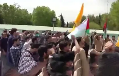 برپایی تجمع دانشجویی حمایت از غزه با حضور نماینده حماس در ایران