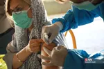 آیین افتتاح طرح تزریق واکسن خودرویی در پارکینگ طبقاتی