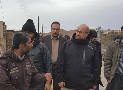 پست اینستاگرامی جدید قالیباف از مناطق زلزله زده +عکس