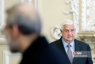 دیدار علی لاریجانی با وزیر امور خارجه سوریه