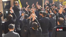 برپایی دسته عزاداری شهادت حضرت زهرا(س) در دانشگاه تهران+ تصاویر