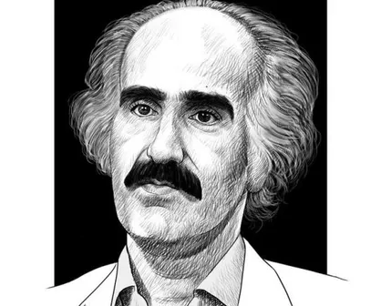 طراحی چهره/ ابوالفضل زرویی نصرآباد، شاعر، پژوهشگر و طنزپرداز