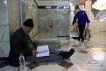  ضد عفونی کردن حرم حضرت فاطمه معصومه(س)