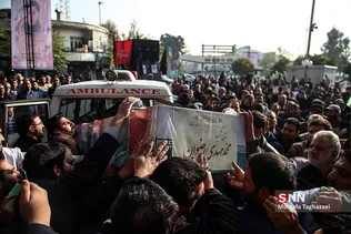 مراسم تشییع بسیجی شهید «محمد مهدی رضوان»