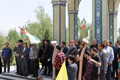 تجمع دانشگاهیان استان البرز در حمایت از مردم غزه