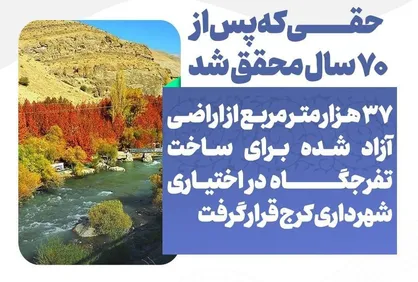 حقی که پس از ۷۰ سال محقق شد / کلنگ ساخت اولین تفرجگاه عمومی &laquo;پارکرود&raquo; به زمین خورد