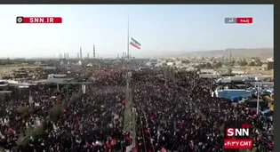 قم برخاست/ دیار حضرت معصومه (س) و غرق خروش عاشقان در تشییع پیکر رهبر شهید+ فیلم