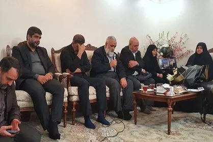 سردار نقدی در منزل شهید &laquo;فائزه رحیمی&raquo; حضور یافت