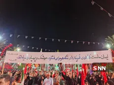پارچه نوشت معروف گیلانی‌ها در صد و سی و پنجمین شب میدان‌داری+فیلم