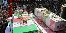 مراسم بدرقه ۱۳۵ شهید تا «بهشت» برگزار شد+عکس