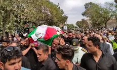 تشییع پیکر سرباز شهید نیروی انتظامی در سبزوار