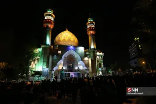 مراسم احیای شب بیست و یکم در میدان فلسطین