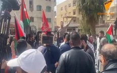 تجمع مردم اردن مقابل سفارت رژیم صهیونیستی در امان