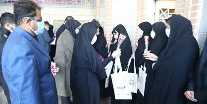 بانوان شاغل در مجتمع عروجیان بهشت زهرا (س) تجلیل شدند