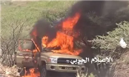 عملیات منحصر بفرد یمنی&zwnj;ها در تعز/ ۳ خودرو شبه&rlm;&zwnj;نظامیان ائتلاف سعودی منهدم شد