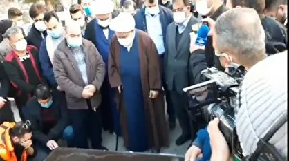 گریه&zwnj;های حجت&zwnj;الاسلام انصاریان بر پیکر برادرزاده&zwnj;اش