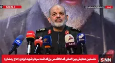 سردار وحیدی: آرمان فلسطین مهم‌ترین آرمان انقلاب اسلامی بوده و هست / شهید حاج رمضان پرچمدار آرمان فلسطین بود + فیلم