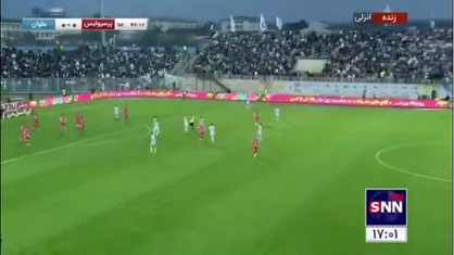 پایان نیمه اول دیدار پرسپولیس و ملوان در هفته هشتم لیگ برتر ایران