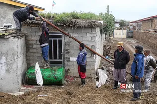 پنجمین روز امداد رسانی به سیل زدگان روستای آق قلا