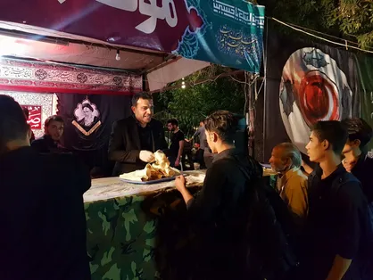 موکب حیدر کرار در محل آرامگاه بوعلی سینا برپا شد
