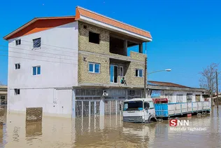 جاری شدن سیل در  استان گلستان