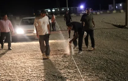 خط&zwnj;کشی منظم پارکینگ بزرگ اربعین مهران برای میزبانی از زائران آغاز شد
