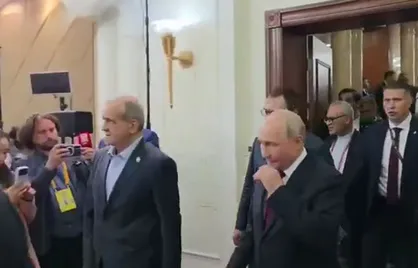 دیدار پزشکیان و پوتین در بیشکک