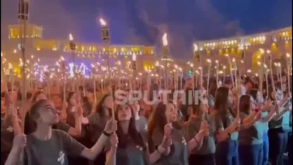 تجمع ارامنه در سال روز کشتار فجیع مسیحیان بدست امپراطوری عثمانی!