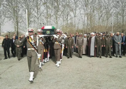 پیکر امیر سرتیپ مختار راعی در ستاد نزاجا تشییع شد