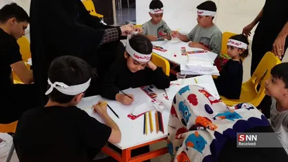 فعالیت موکب دانشجویی سیدالشهدا در کرمانشاه / نمایشگاهی برای ارائه محتوای اربعینی
