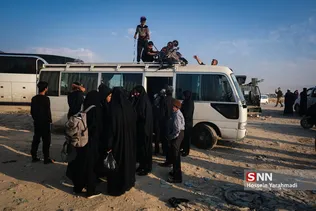 بازگشت زائرین اربعین حسینی از مرز مهران
