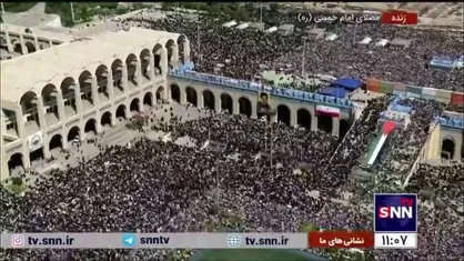 تصاویر هوایی چشمگیر از حضور گسترده اقشار مختلف مردم در نماز جمعه