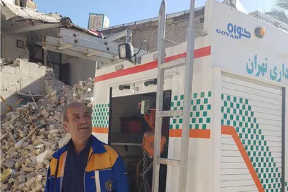 اعزام تجهیزات و گردان&zwnj;های امداد نجات بسیج شهرداری تهران  به زلزله زدگان