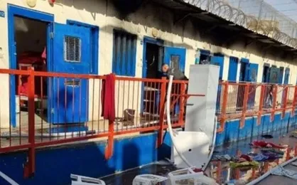 اسرای فلسطینی بار دیگر زندان &laquo;رامون&raquo; را به آتش کشیدند