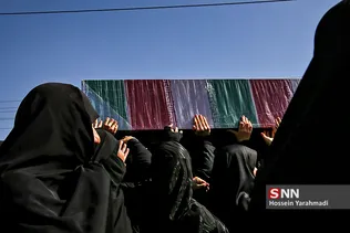 تشییع و تدفین دو شهید گمنام در دانشگاه پیام نور قم