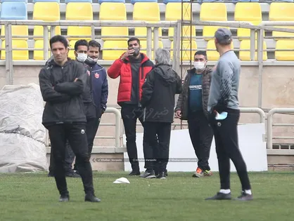 مدافع محبوب با لباس شخصی در تمرین پرسپولیس