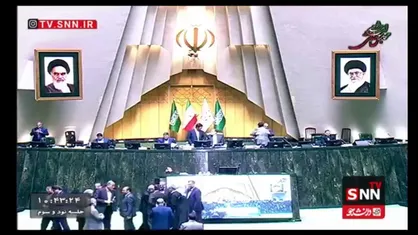 حضور نمایندگان مجلس بلغارستان در مجلس شورای اسلامی / خوش آمدگویی عضو هیئت رئیسه مجلس به زبان انگلیسی