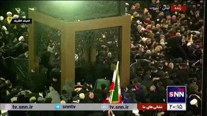 پیکر مطهر شهید نصرالله در آرامگاه ابدی آرام گرفت