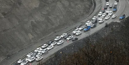 جاده چالوس یک&zwnj;طرفه شد