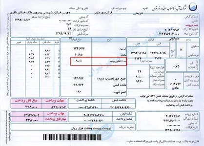 آغاز حذف قبوض کاغذی آب درچند شهر / حذف کامل تا پایان دولت دوازدهم