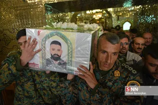 تشییع پیکر شهید پلیس افتخاری «محمود هوشمندی» در شیراز