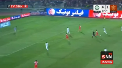 فیلم گل دوم پرسپولیس به ذوب آهن توسط شهرآبادی